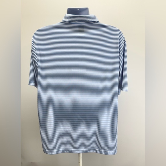 PRO TOUR Men's classic blue and white stripe Cool Play golf polo size XL - Picture 4 of 12